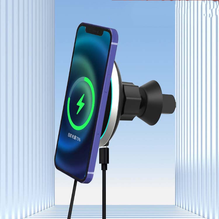 15W Magnetic Auto Wireless Charger Rapid Power Vent Mount