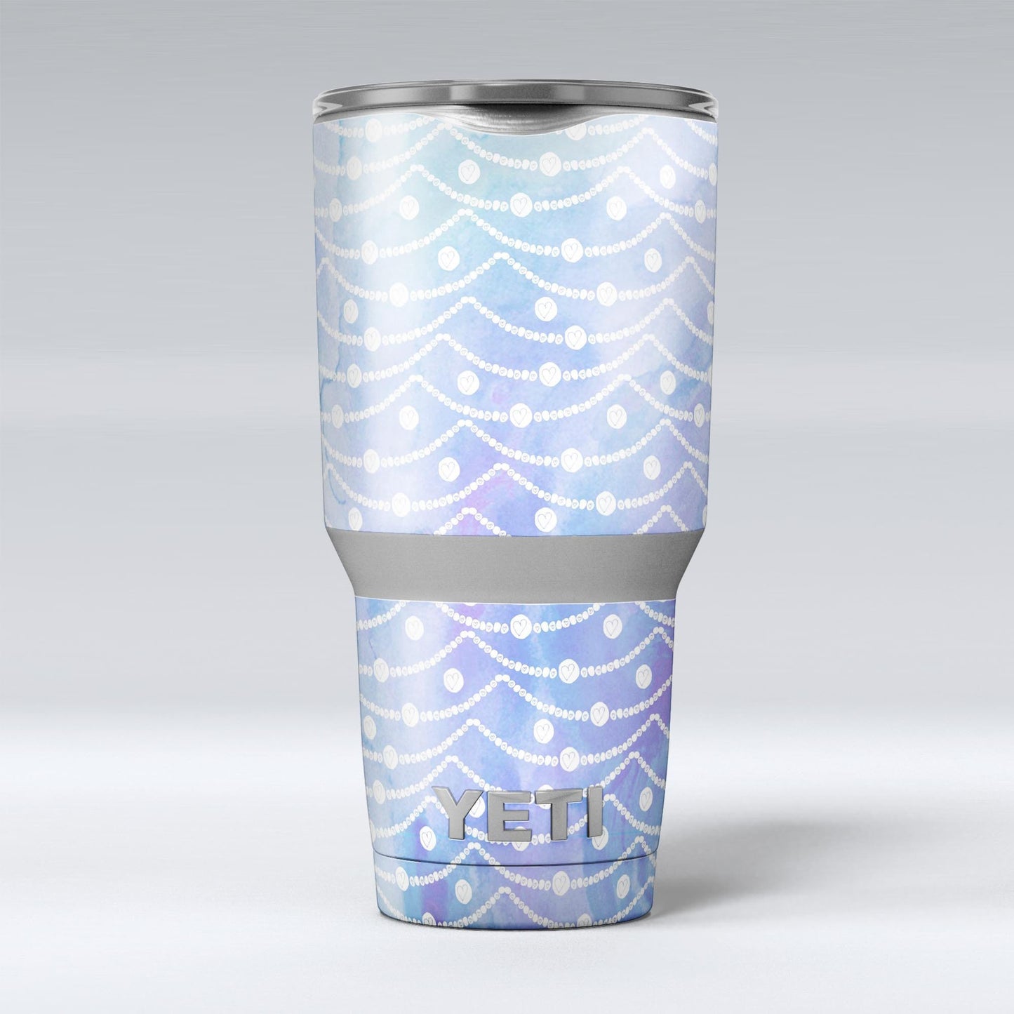 Blue and Purple Watercolor Waves - Skin Decal Vinyl Wrap Kit