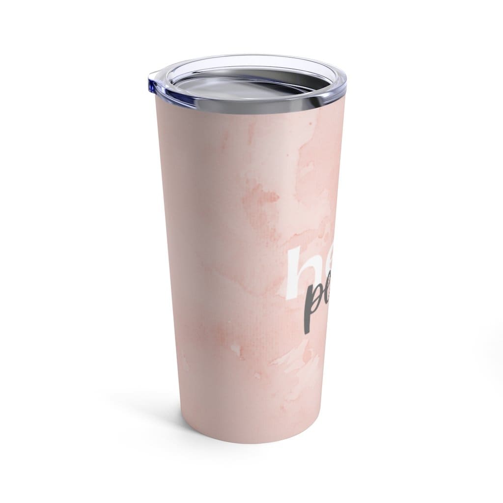 Peach Marble Hello Peace - 20oz - Drinkware