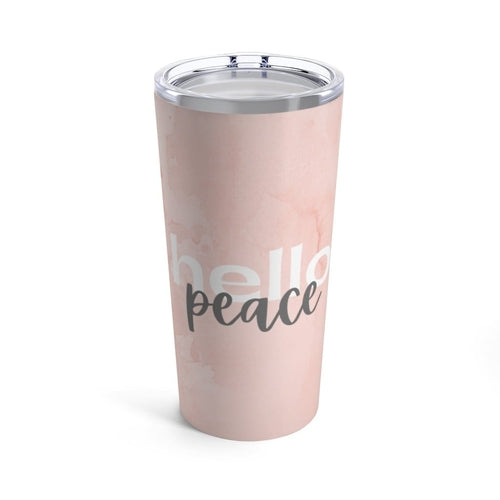 Peach Marble Hello Peace - 20oz - Drinkware