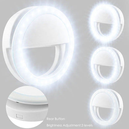 Portable Selfie Ring for Mobile Phone