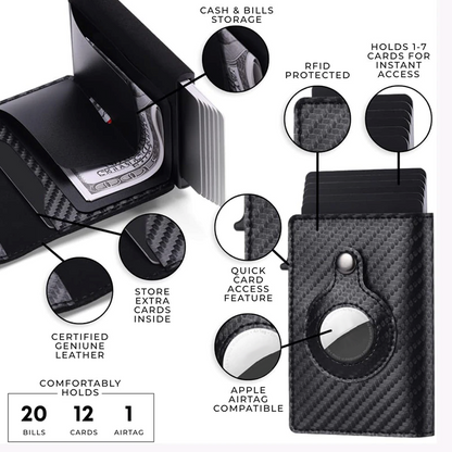 For Airtag Wallet Case holder Magnetic Air