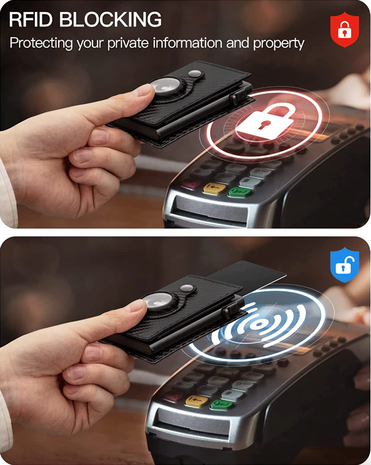 For Airtag Wallet Case holder Magnetic Air