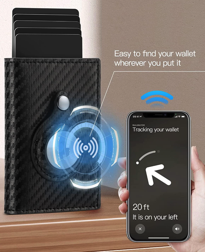 For Airtag Wallet Case holder Magnetic Air