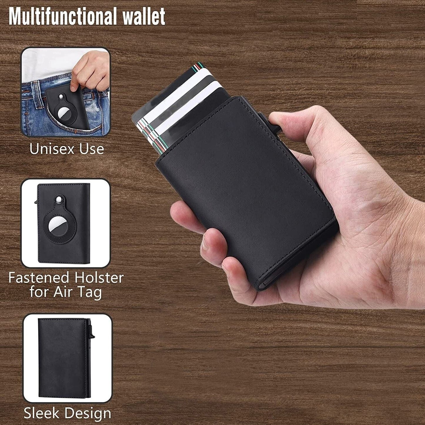 For Airtag Wallet Case holder Magnetic Air