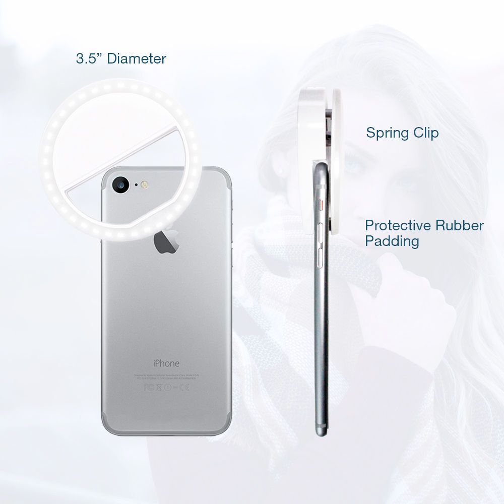 Portable Selfie Ring for Mobile Phone