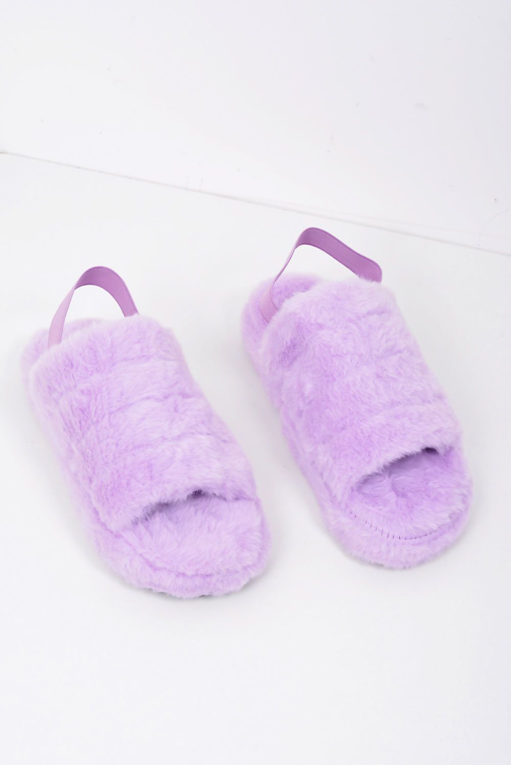 Fluffy Stripe Slippers