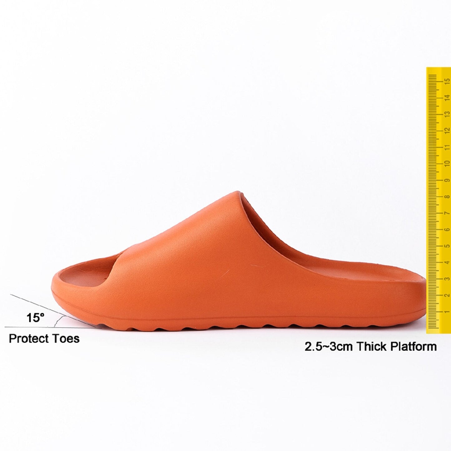 Orange Pillow Slides for Women