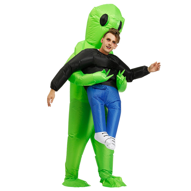 Inflatable Costume Green Alien Adult Party Dress