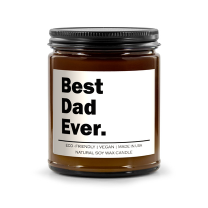 Best dad ever Candle