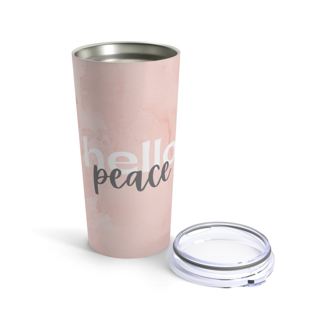 Peach Marble Hello Peace - 20oz - Drinkware
